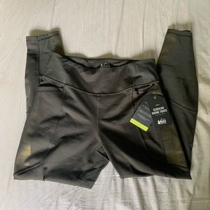 REI Screenline Hiking Tights - large - NWT - green